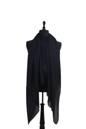ZIJDEN SJAAL ZWART
